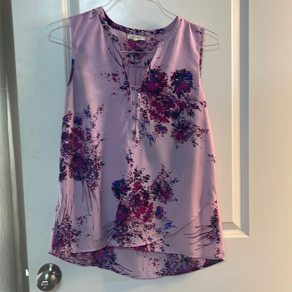 Purple floral top